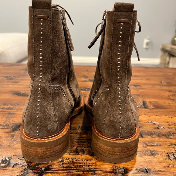 Aquatalia Ali Suede/Stud High Ankle Boot - Picture 3 of 9